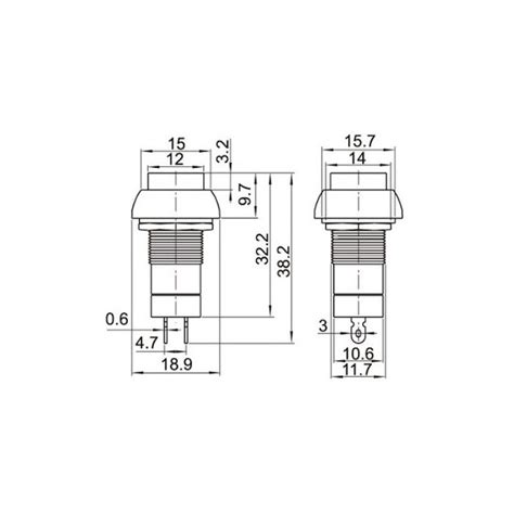 PBS-11 Black Locking Type Switch (2 QTY) – GonaKart India