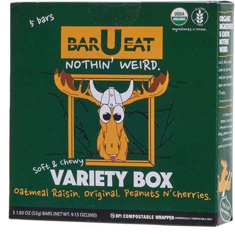 BAR U EAT Soft and Chewy Variety Bar Box - 5-Count - Save 33%