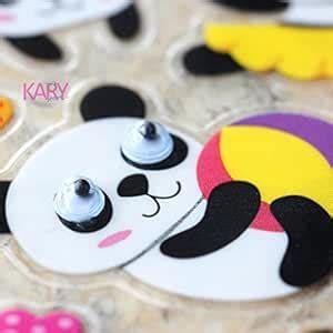 Buy TOYSFORKARRY Animals Pet Lovely Giant Pandas Scrapbooking Googly ...
