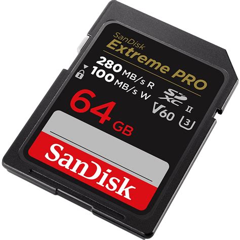 Specificaties van Sandisk Extreme Pro SDXC (UHS-II, 280MB/s) 64GB ...