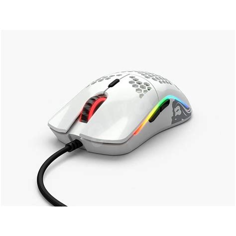 Glorious Model O (Glossy white) Gaming Mouse 12000DPI Pixart 3360 Optical Sensor RGB 69G ...