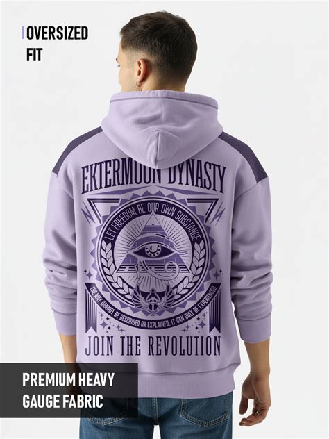Free Moon Dynasity Oversized Hoodie - Purple & Lilac – Crazymonk
