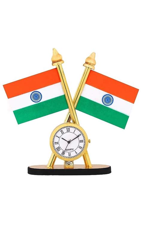 Buy TIMWMORE Indian Car Dashboard Indian with Clock Rectangle Car ...