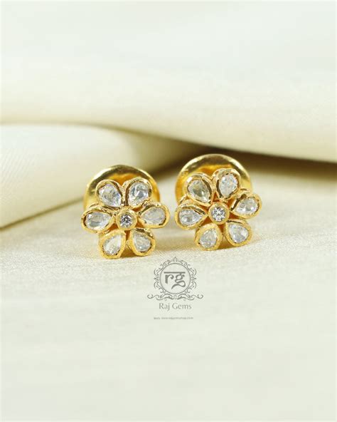 Pure silver Designer Stud Earrings – Raj Gems