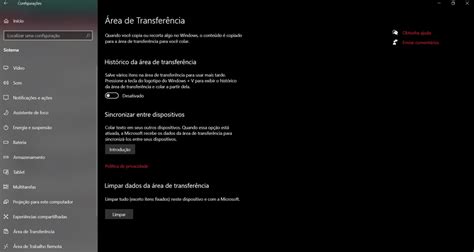 Onde fica a área de transferência do celular e PC