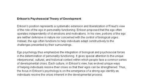 Erikson's Psychosocial Theory of Development: A Comprehensive Overview ...