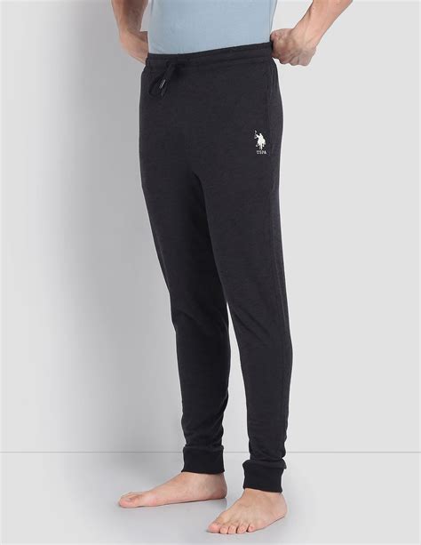 Buy Men Heathered Drawstring Waist LJ004 Joggers - Pack Of 1 Black|U.S ...