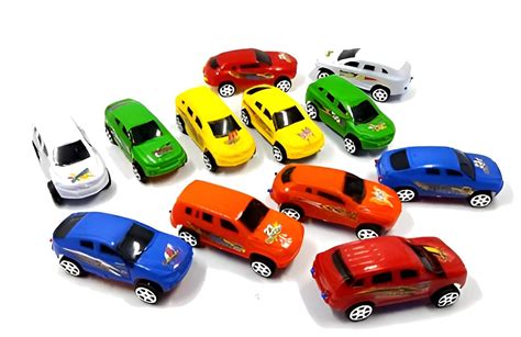 YBN Mini Car Toys Set - 12 Pull-Back Cars for Boys and Kids, Small Cars ...