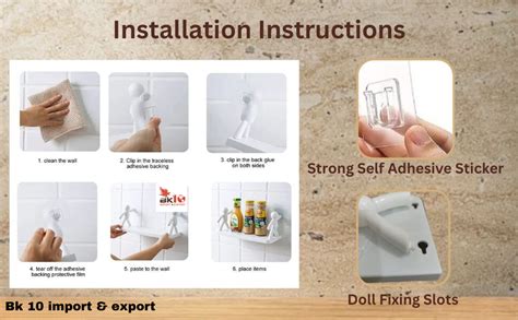 BK 10 IMPORT & EXPORT Wall Mounted Plastic Bathroom Shelf for Wall/Wall ...