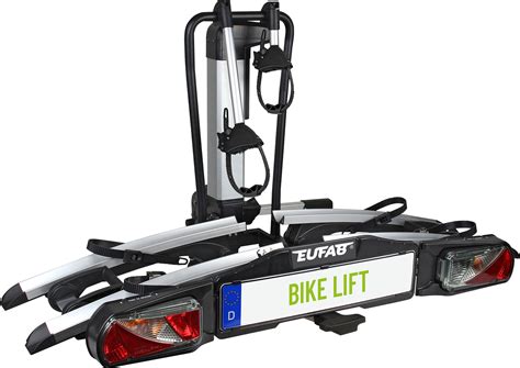Eufab Bike Lift bike carrier for 2 bikes on the trailer coupling black ...