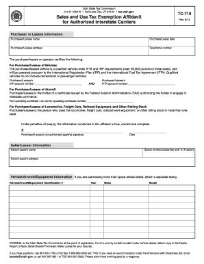 2014-2025 Form UT TC-719 Fill Online, Printable, Fillable, Blank ...