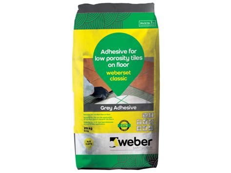 Floor Wall Ceramic Tile on Tile Adhesive - weberset classic