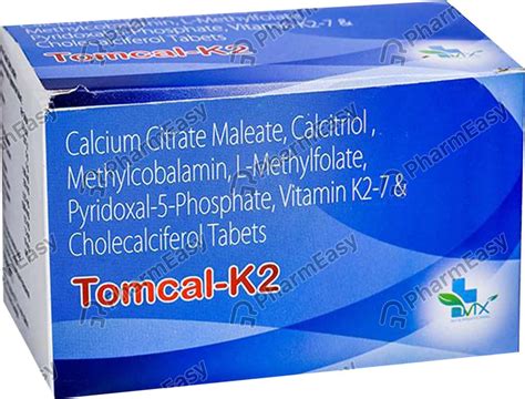 Buy Tomcal K2 Strip Of 10 Tablets Online & Save Up to 24% at PharmEasy