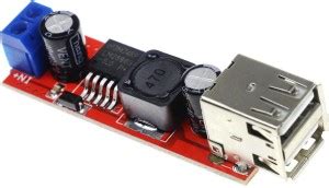 SunRobotics Dual USB Output 9V/12V/24V/36V to 5V 3A DC-DC Car Charging ...