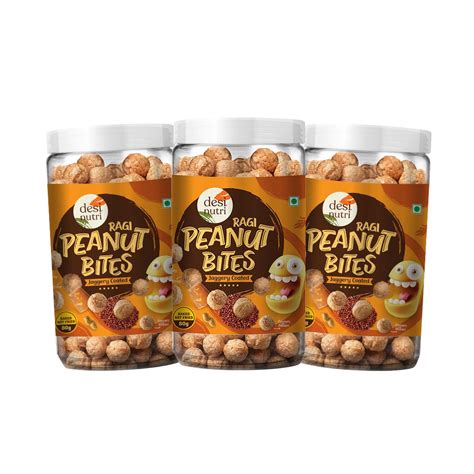 Desi Nutri Jaggery Coated Peanut Bites | Ready to Eat Peanut Bites ...