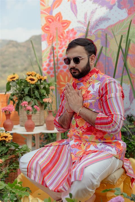 Vatsala & Piyush in Carnival Karl Cape set and Carnival Set – Rishi and ...