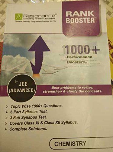 Resonance Rank Booster For Jee Advanced CHEMISTRY : Amazon.in: Books