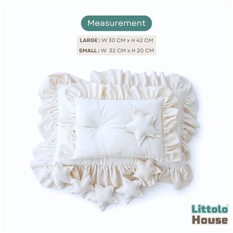 Buy Ruffle Pillow Set with Star Cushions Pack of 8 -Off White
