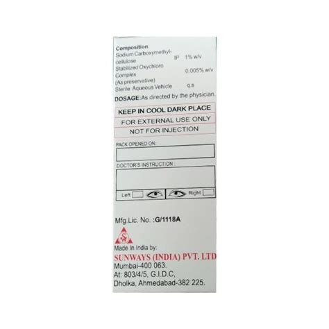 ULTRA GEL LUBRICANT Eye Drops 10ml - Global Surgicals