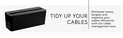 KHOOBREZ Cable Management Box | Mobile, Tablet & Charging Stand | Wire ...