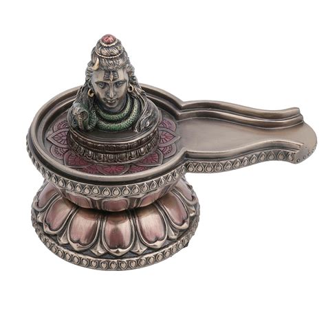 Bronze Finished Hindu Shiva Lingam Statue Shivling Idol Figure, Color ...