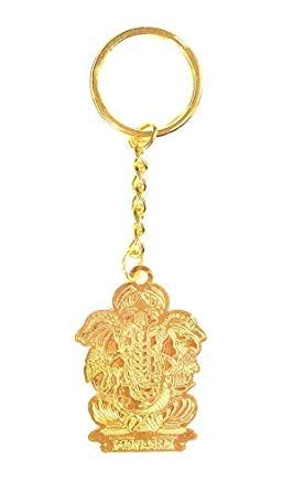 SkyWalker God Ganesha Metal Brass Keychain Keyring,perfect Indian ...