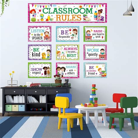 Marspark Educational Classroom Rules Bulletin Board Set for India | Ubuy