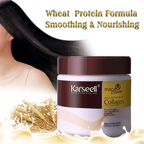 Buy Karseell Collagen Maca Hair Treatment Deep Repair Conditioning Hair ...