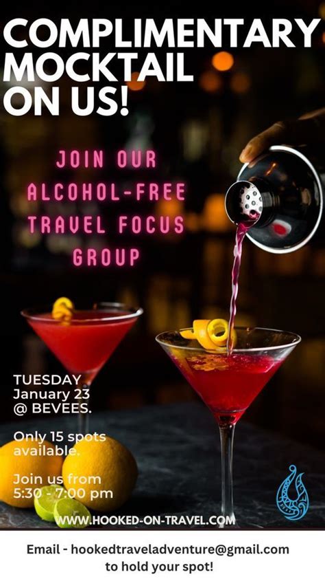 Alcohol-Free Travel Focus Group, Bevees Booze-Free Bottle Shop ...