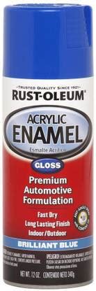 RUST-OLEUM Automotive-Acrylic-Enamel Gloss Brilliant Blue Spray Paint ...