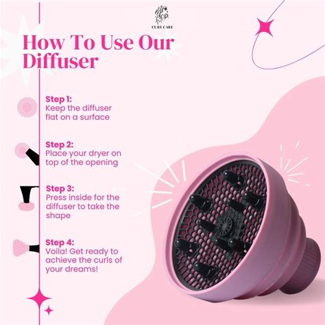 Curl Cure Pink Collapsible Curly Hair Diffuser | CurlCure.in – Curl Care