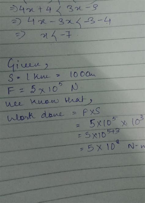 An engine pulls a train 1km over a level track. calculate the work done ...