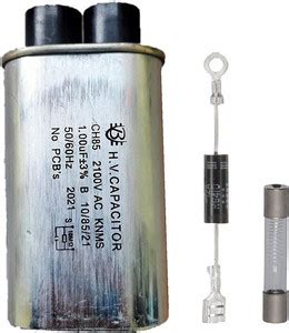 WHITEFLIP Aluminium High Voltage Microwave Oven Capacitor CH85 2100V AC ...