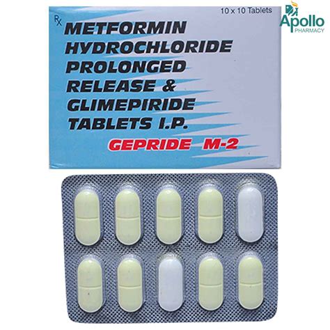 Gepride M 2 Tablet | Uses, Side Effects, Price | Apollo Pharmacy