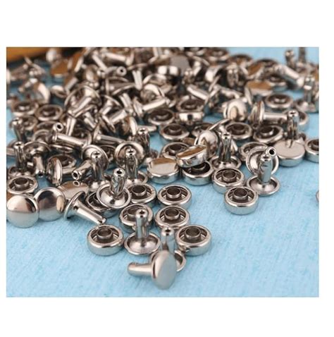 Nimida® Tablet Style Round Headed Flat Double Capped Large Size Metal ...