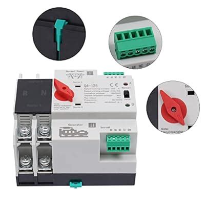 Lidhujnk Dual Power Auto Transfer Switch, 2P 100A Mini India | Ubuy