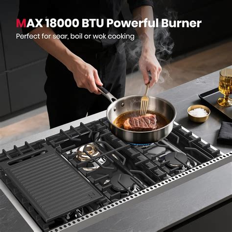 GASLAND 36-Inch Pro RT3606 Gas Cooktop Instruction Manual