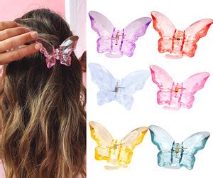 HOMEMATES 6 Pcs Korean Stylish Butterfly Clutcher For Women & Girls ...