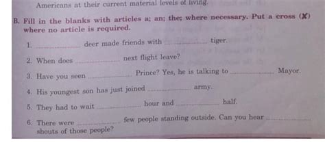 fill in the blank articles with using a , an , the where necessary and ...