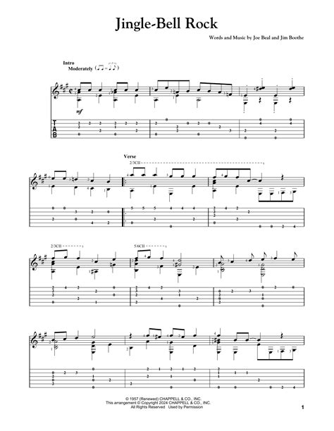 Guitar Chords Jingle Bell Rock