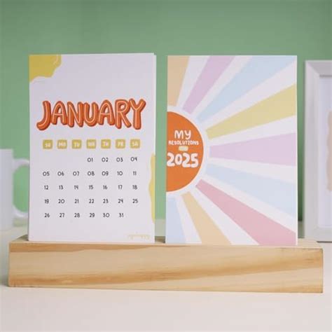 Oye Happy - Interactive Wellness Calendar 2025 with Wooden Easel ...