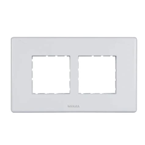 Havells Crabtree Fabio 4 Module Classic White Modular Combined Cover Plate