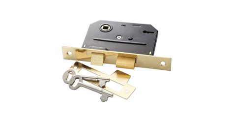First Watch 1155 2-3/8" Backset Bit Key Mortise Lock with Classic Keys ...