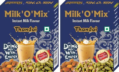 Milkomix Thandai Milk Powder (Pack of 2) : Amazon.in: Grocery & Gourmet ...