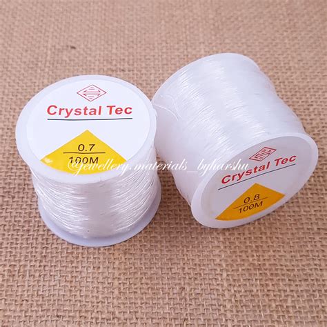 Crystal Tec Elastic Wire 100 Meters (1 Piece) – Harshu's Craft Store
