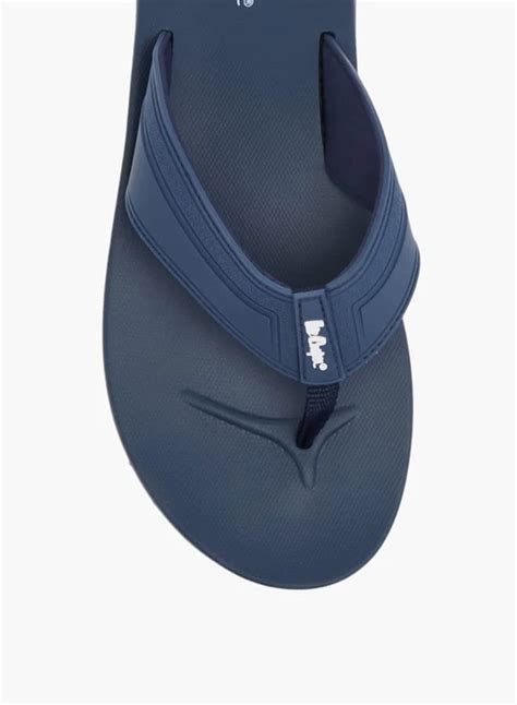 Lee Cooper NAVY Mens Logo Print Slip-On Flip Flops for Men | Best Price UAE