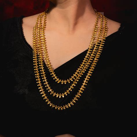 24K Gold-Plated Multi-Layer Long Haar Set – Spaarsh
