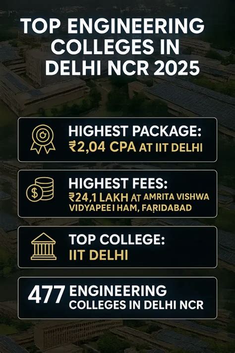 Best Engineering Colleges in Delhi NCR 2025: Fees, Admission, ROI ...