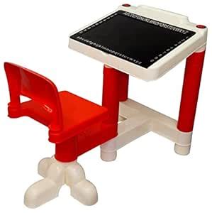Toyshine Hexa Height Adjustable Table Chair Set for Kids, ABS Plastic ...