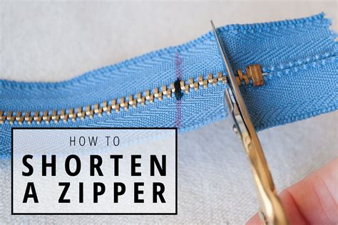 Shortening A Zipper Tutorial at Germaine Dunham blog